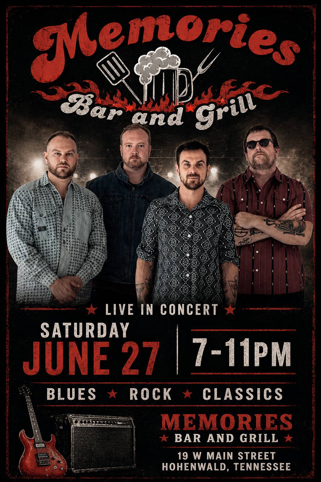 Saturday Jun 27 - Memories Bar & Grill
